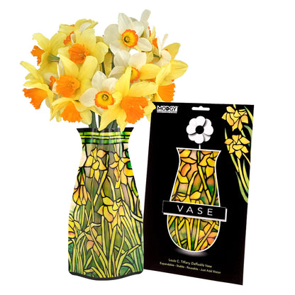 Expandable Flower Vase - Louis C. Tiffany Daffodils