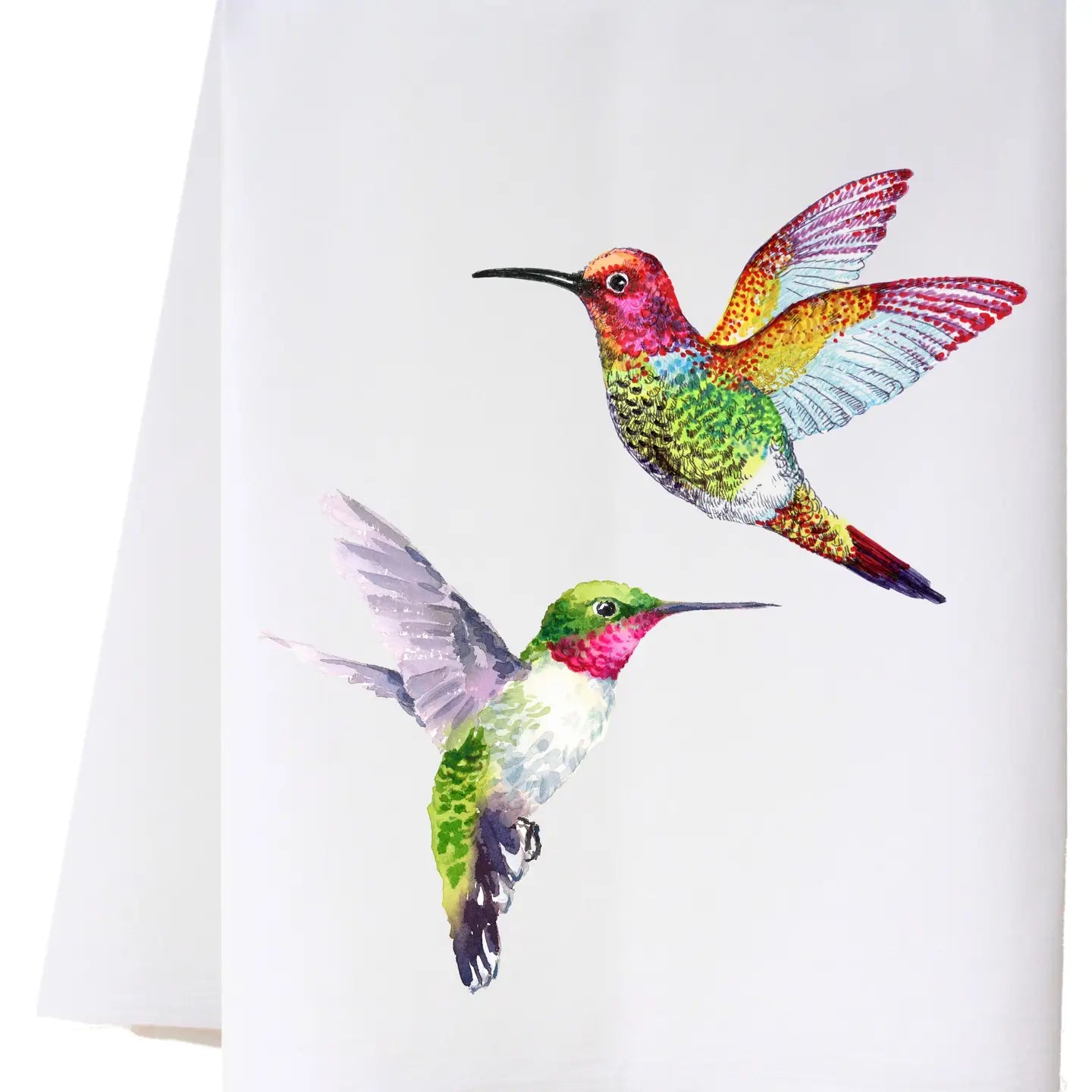 Flour Sack Towel - Hummingbird Duo