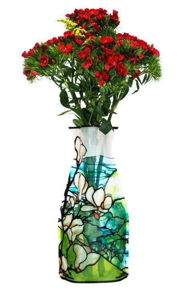 Expandable Flower Vase - Louis C. Tiffany Magnolia Landscape