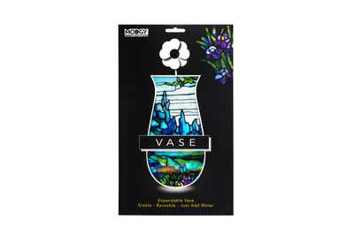 Expandable Flower Vase - Louis C. Tiffany Iris Landscape