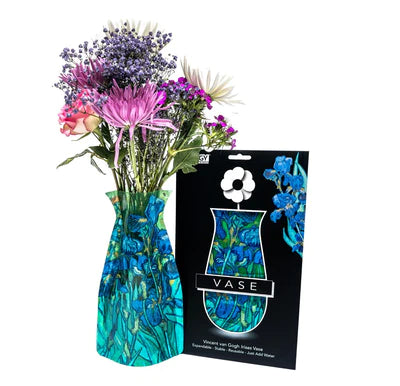 Expandable Flower Vase - Van Gogh Irises