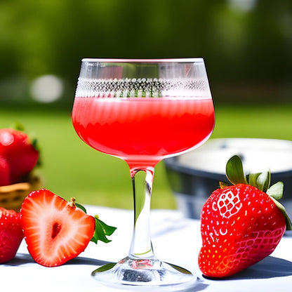 Cocktail and Mocktail Mixer 16oz - Strawberry & Rhubarb