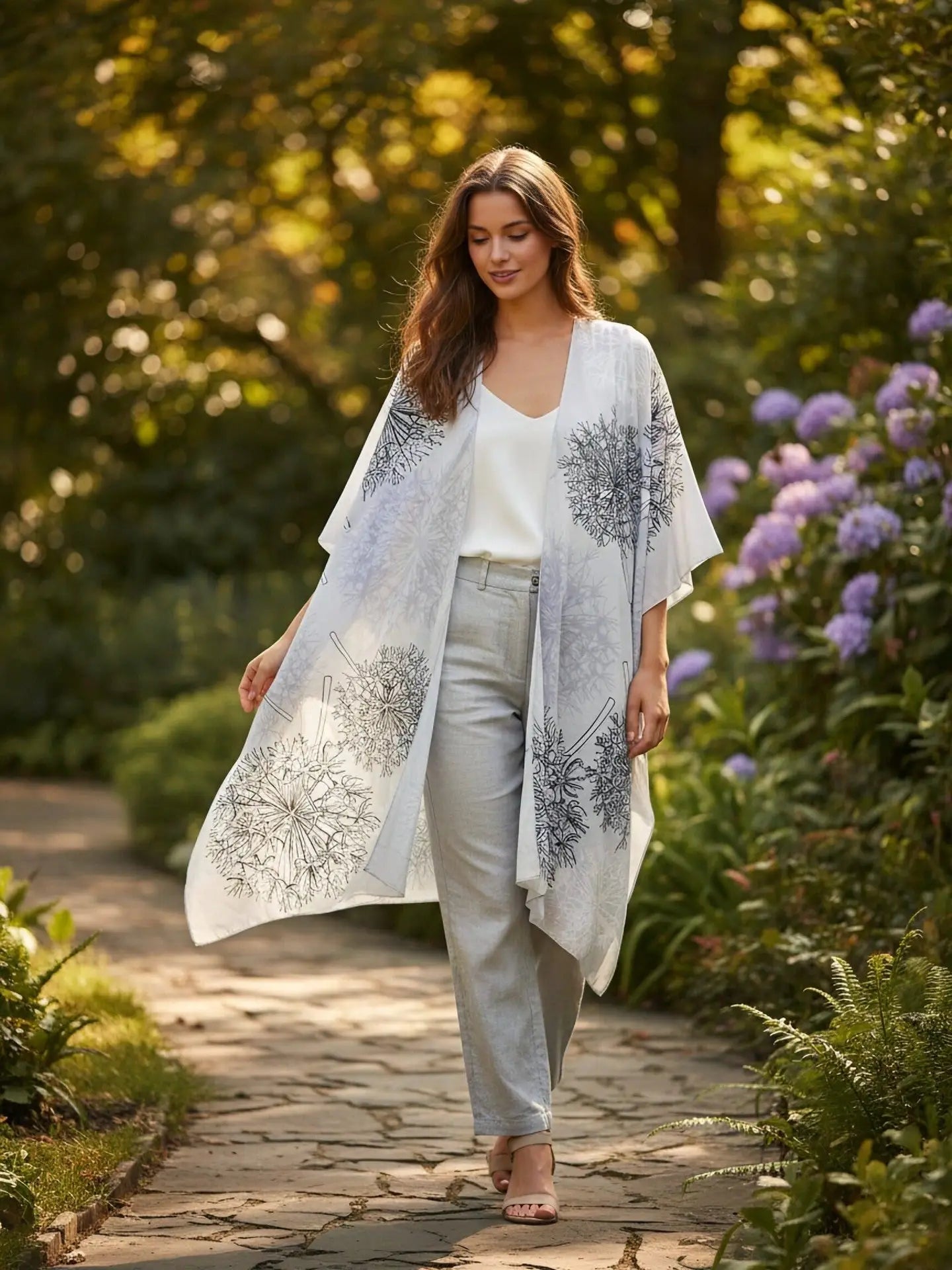 Kimono - Grey Dandelion
