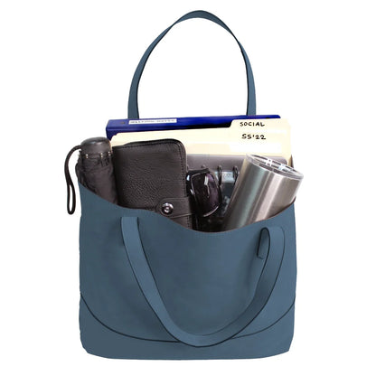 Taylor Tote - Navy Suede