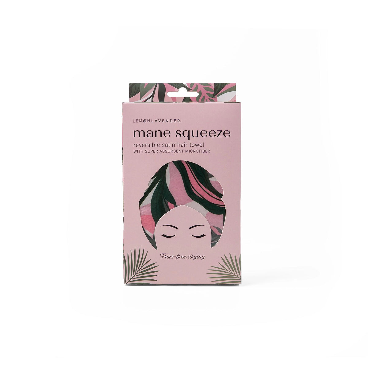 Reversible Satin Hair Towel - Pink