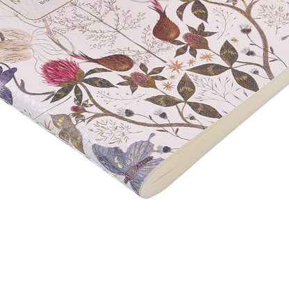 Vegan Leather Passport Notebook - Symmetrical Flora
