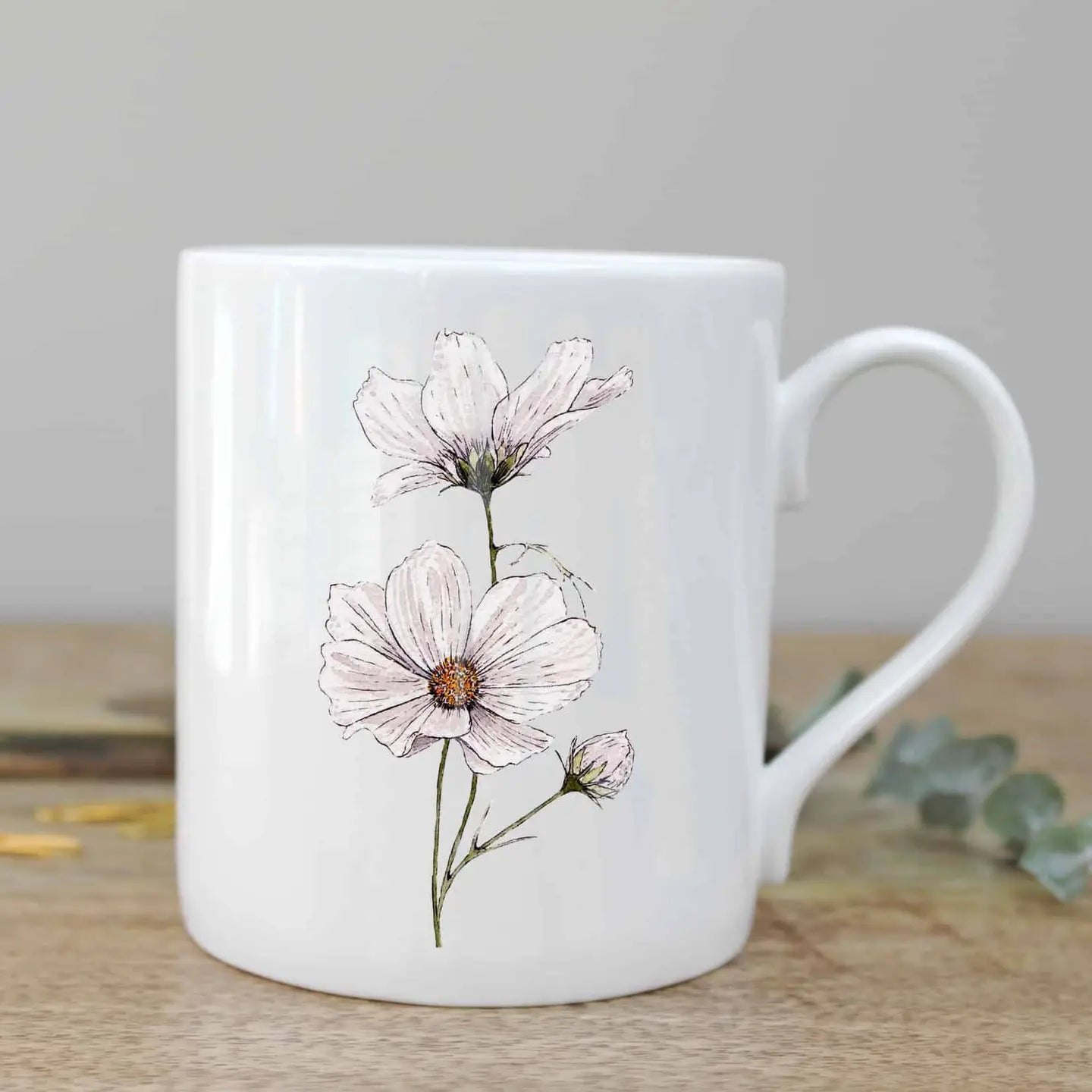 Bone China Mug 12oz - Cosmos