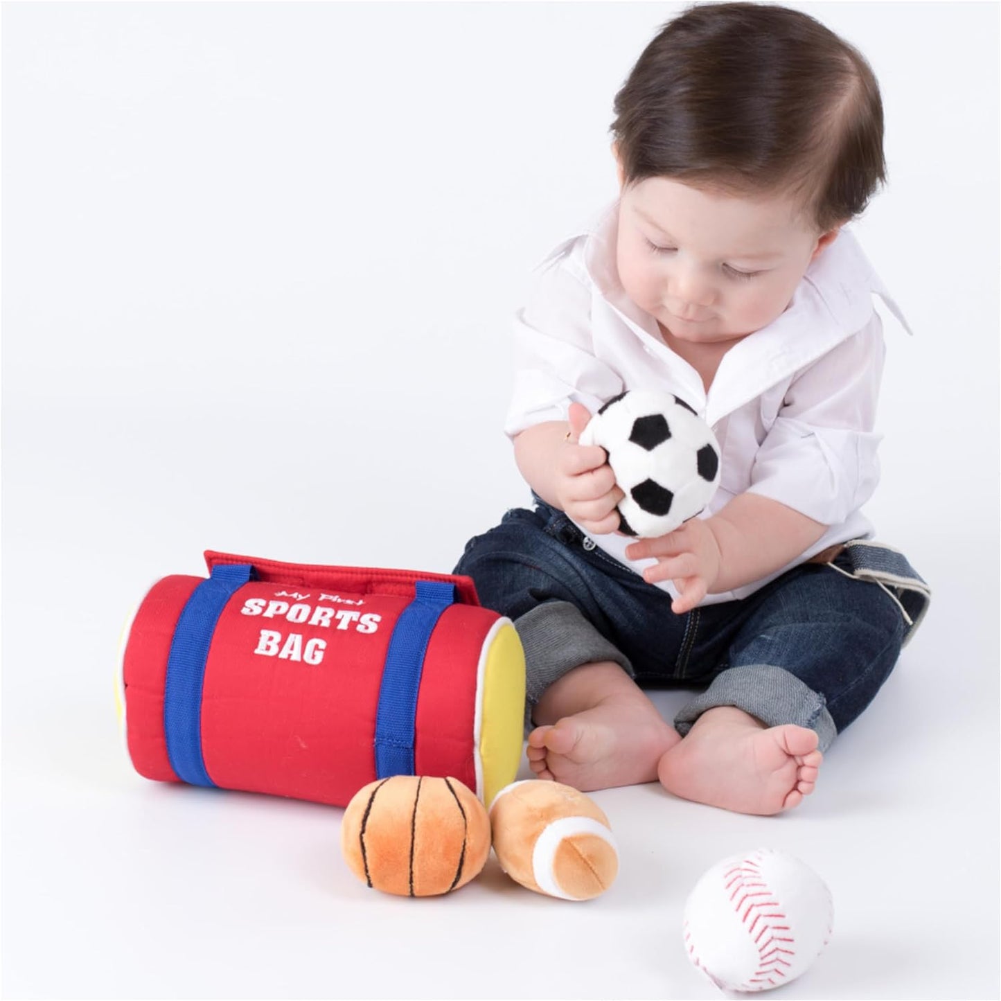 My First Sports Bag Stuffed Plush Playset 5 Piece 8"