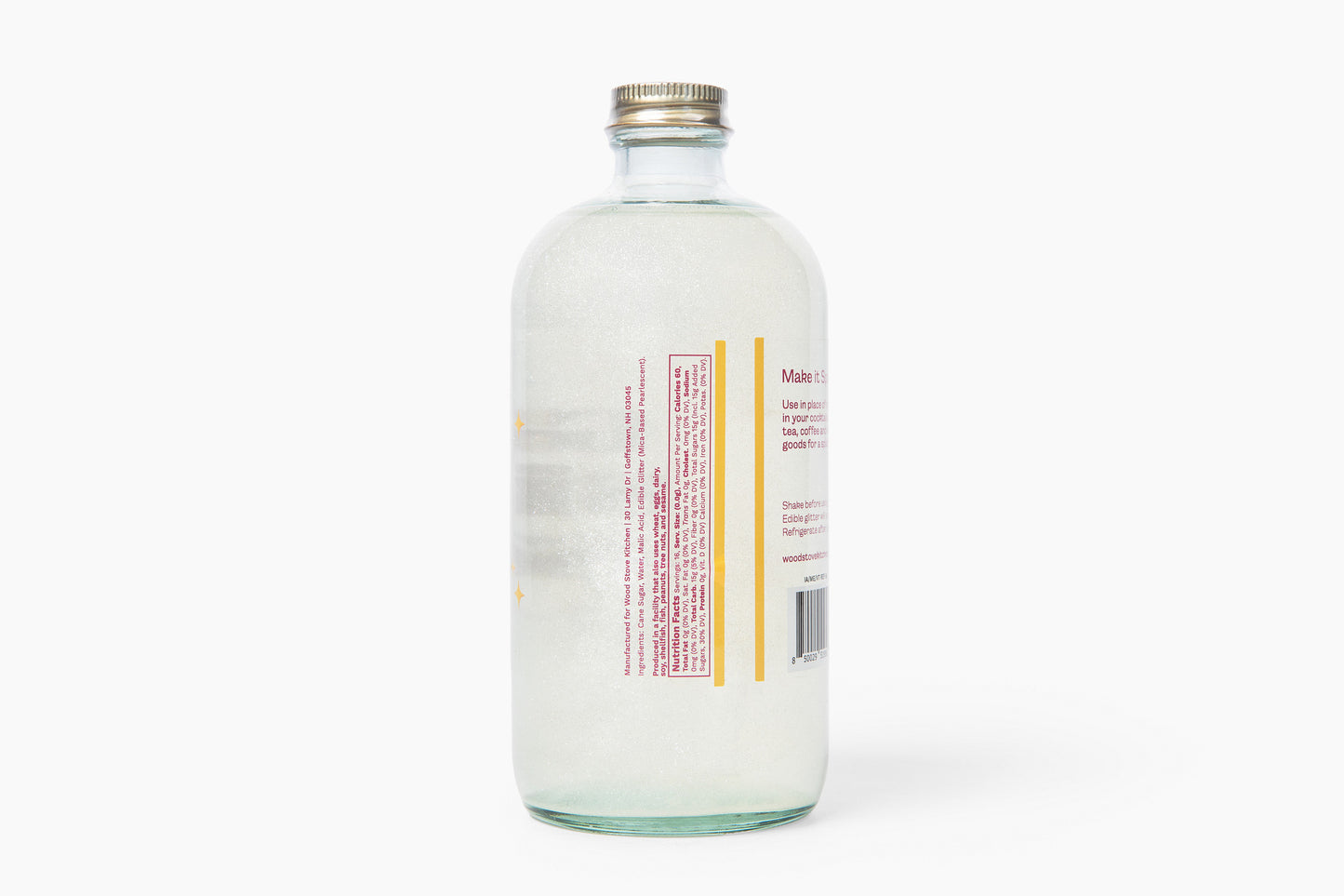 Cocktail and Mocktail Mixer 16oz - Glitter Simple Syrup