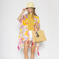 Kimono - Yellow Abstract Swirls