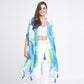 Kimono - Blue Abstract Print