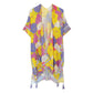 Kimono - Purple Floral Print