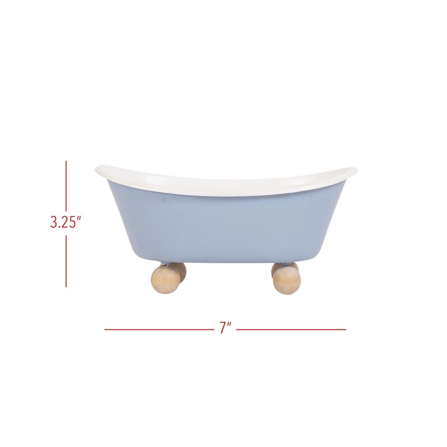 Belle Bathtub Mini Planter - Blue