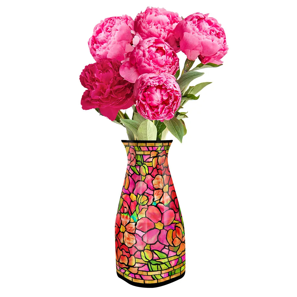 Expandable Flower Vase - Louis C. Tiffany Pink Peony