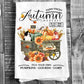Cotten Tea Towel - Farm Fresh Fall Autumn Harvest