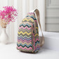 Straw Cross Body Sling Bag - Pink Multi