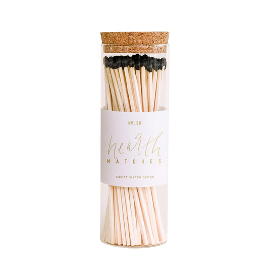 Hearth 7in Matches - Black Tip