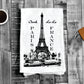 Cotten Tea Towel - Ooooh La La Paris France Eifel Tower
