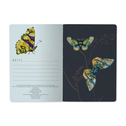 Notebook 8x6 - Butterflies On White