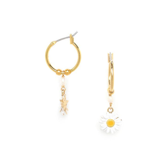 Earrings - Hanging Daisy