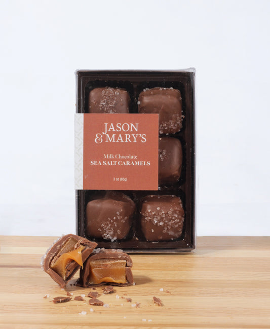 Milk Chocolate Sea Salt Caramels Gift Box