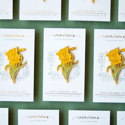 Enamel Pin - Yellow Daffodil