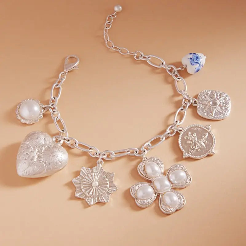 Bracelet - Charm Cluster Silver