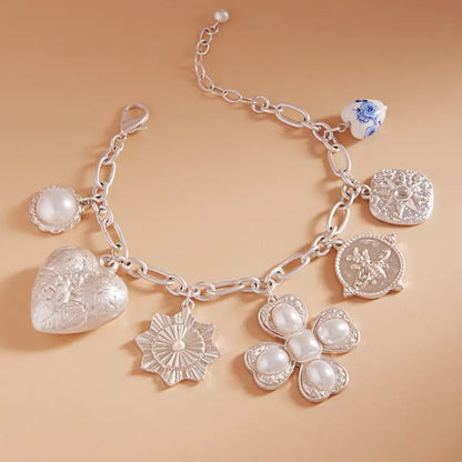 Bracelet - Charm Cluster Silver