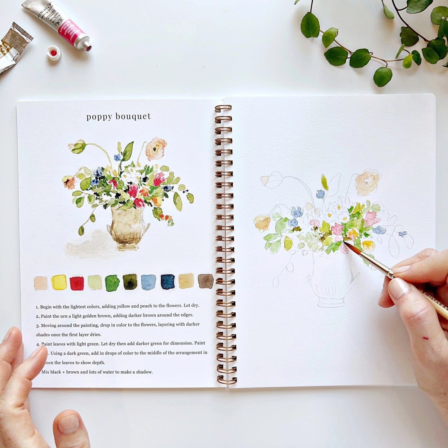 Watercolor Workbook - Bouquets
