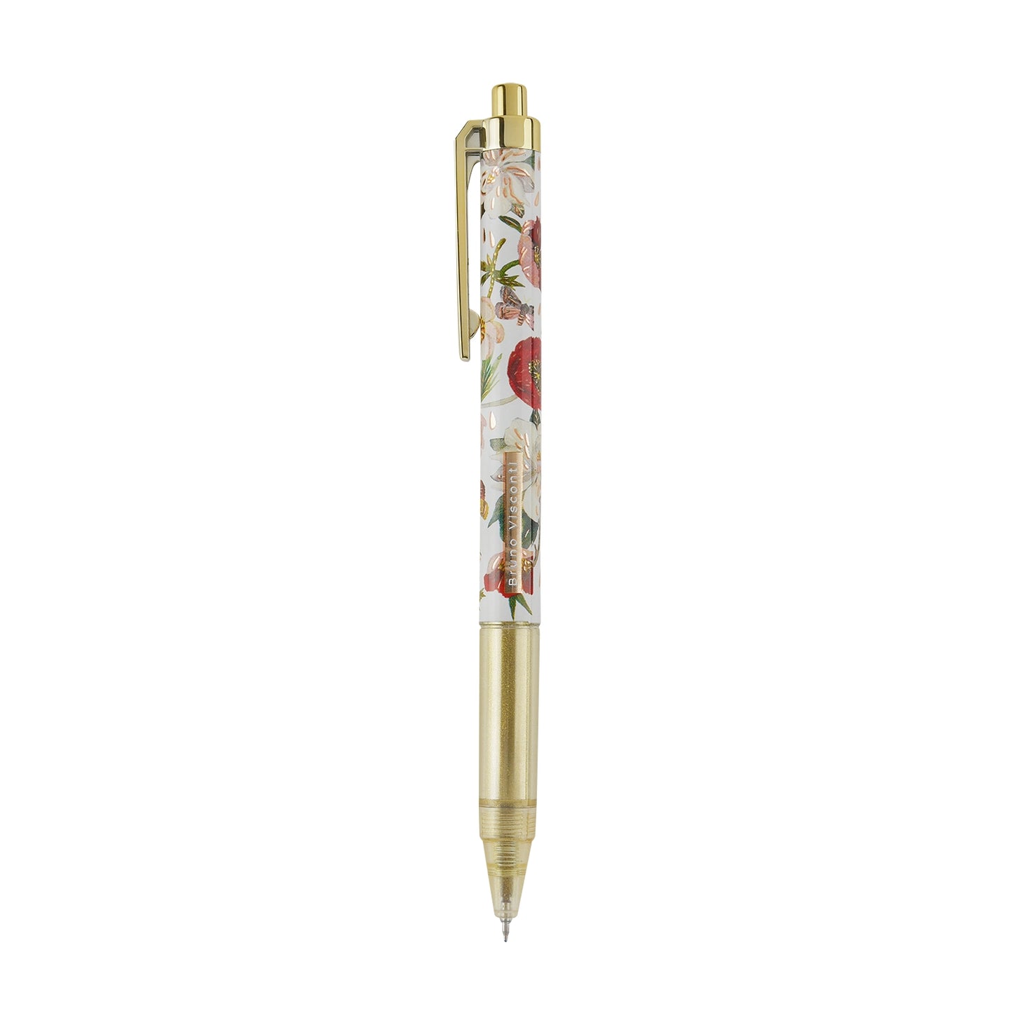Bloom Travel Gel Pen with Sleeve - Red