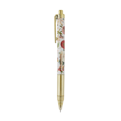 Bloom Travel Gel Pen with Sleeve - Red