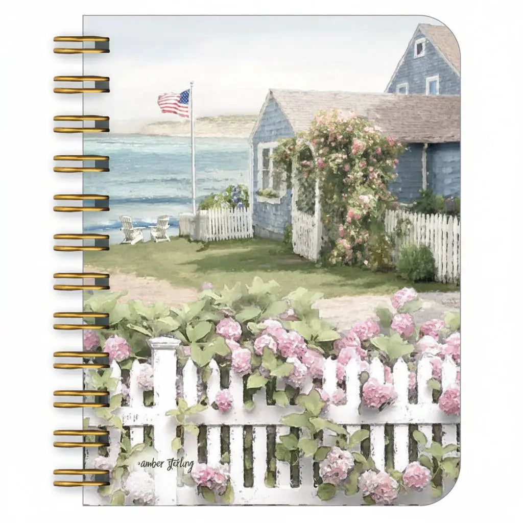 Spiral Little Notebook - House By the Shore