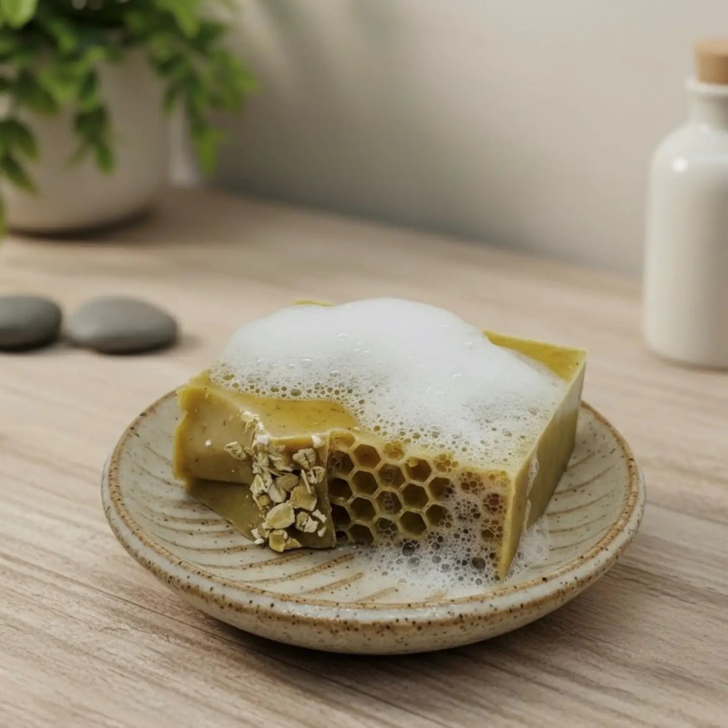 Vegan Cold Process Soap - Oatmeal Turmeric & Honey