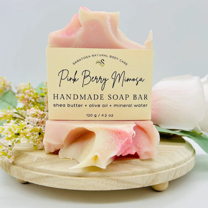 Vegan Cold Process Soap - Pink Berry Mimosa