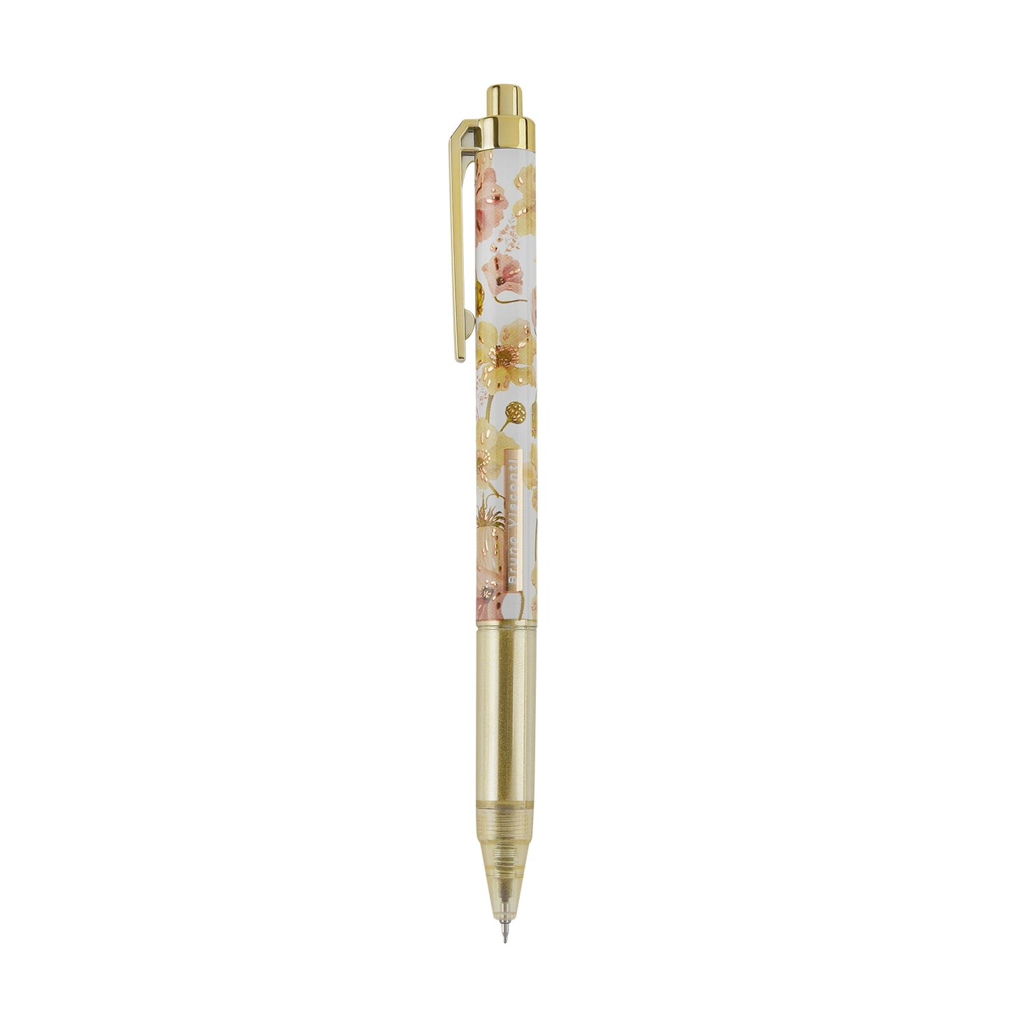 Bloom Travel Gel Pen with Sleeve - Pink