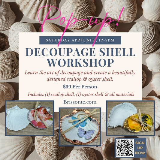 Decoupage Shell Workshop 4/6 12-2pm