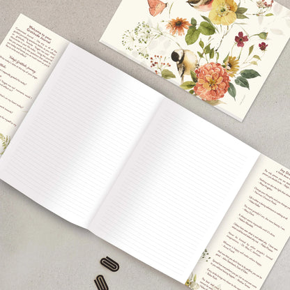 Gratitude Gatefold Journal - Nature Floral with Birds