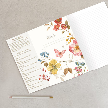 Gratitude Gatefold Journal - Countryside Flowers