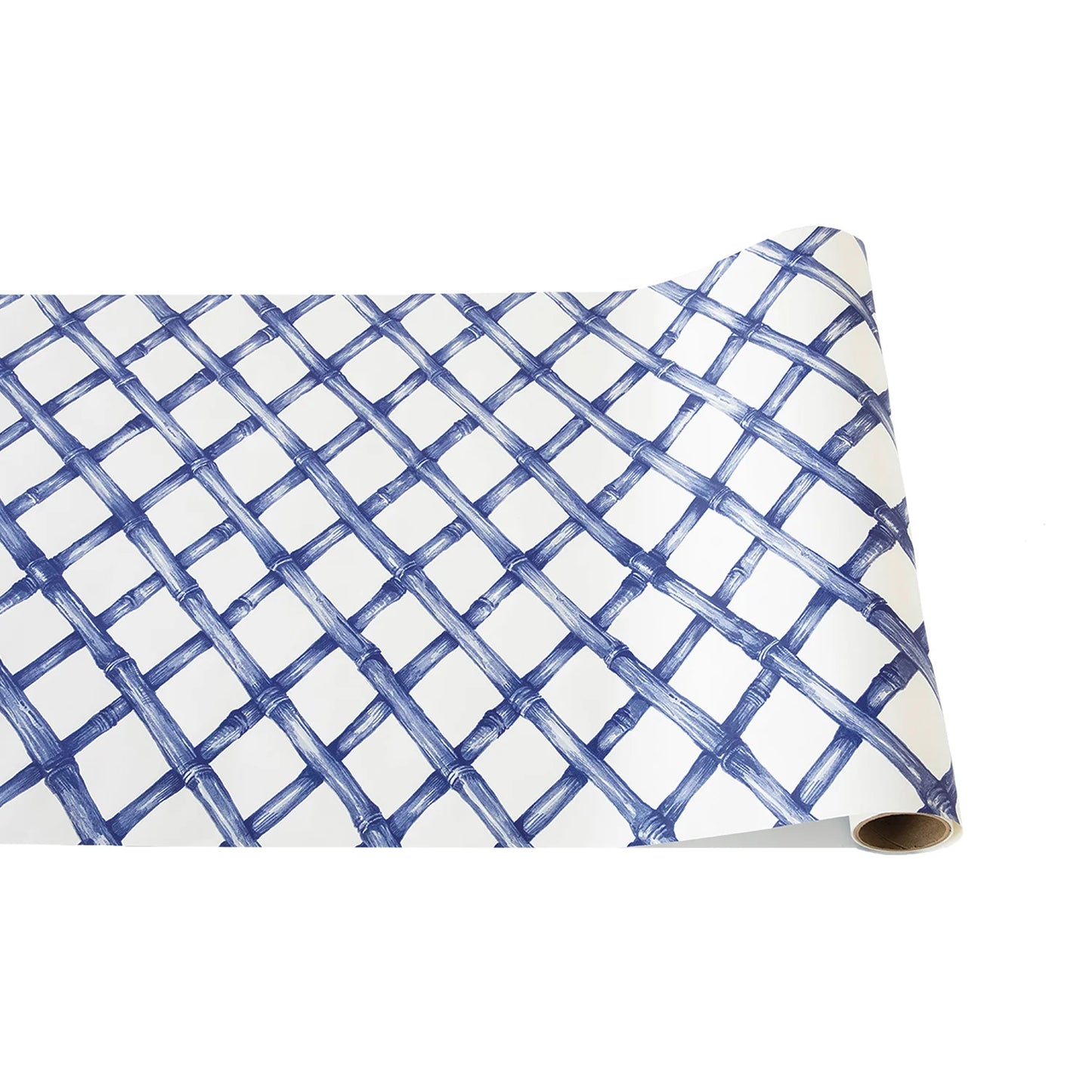 Paper Table Runner - Blue Lattice