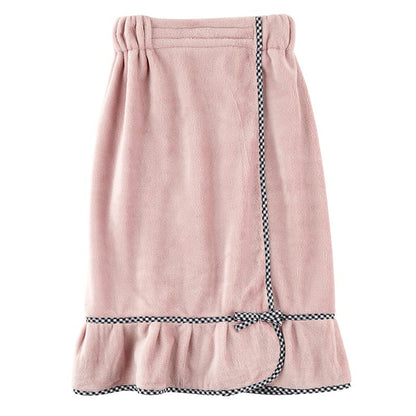Spa Wrap with Ruffle - Dusty Rose