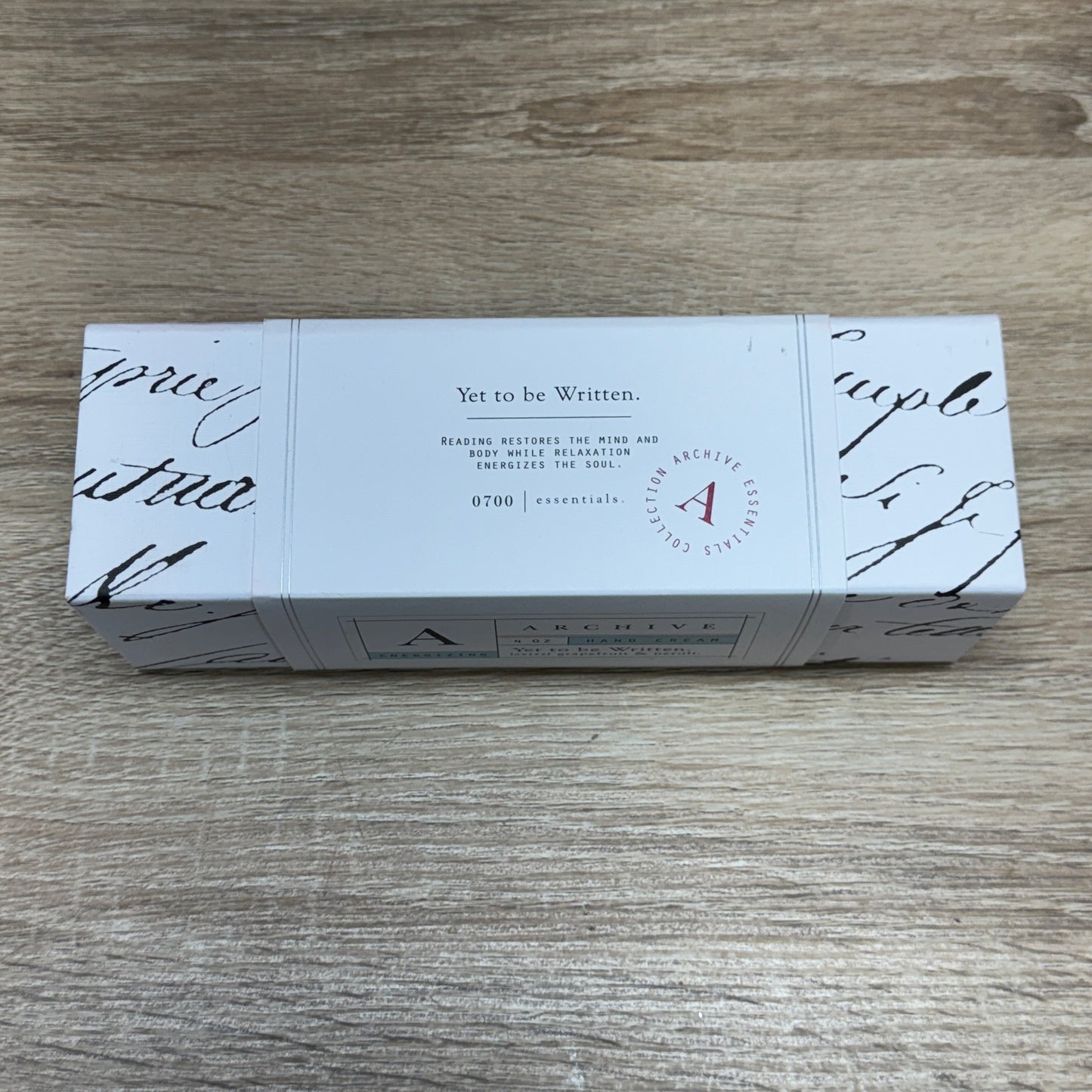 Archive Hand Cream - Yet To Be Written