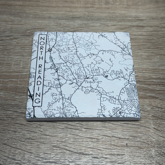 Ceramic Coaster - Map North Reading