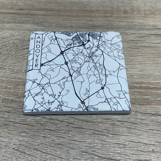 Ceramic Coaster - Map Andover