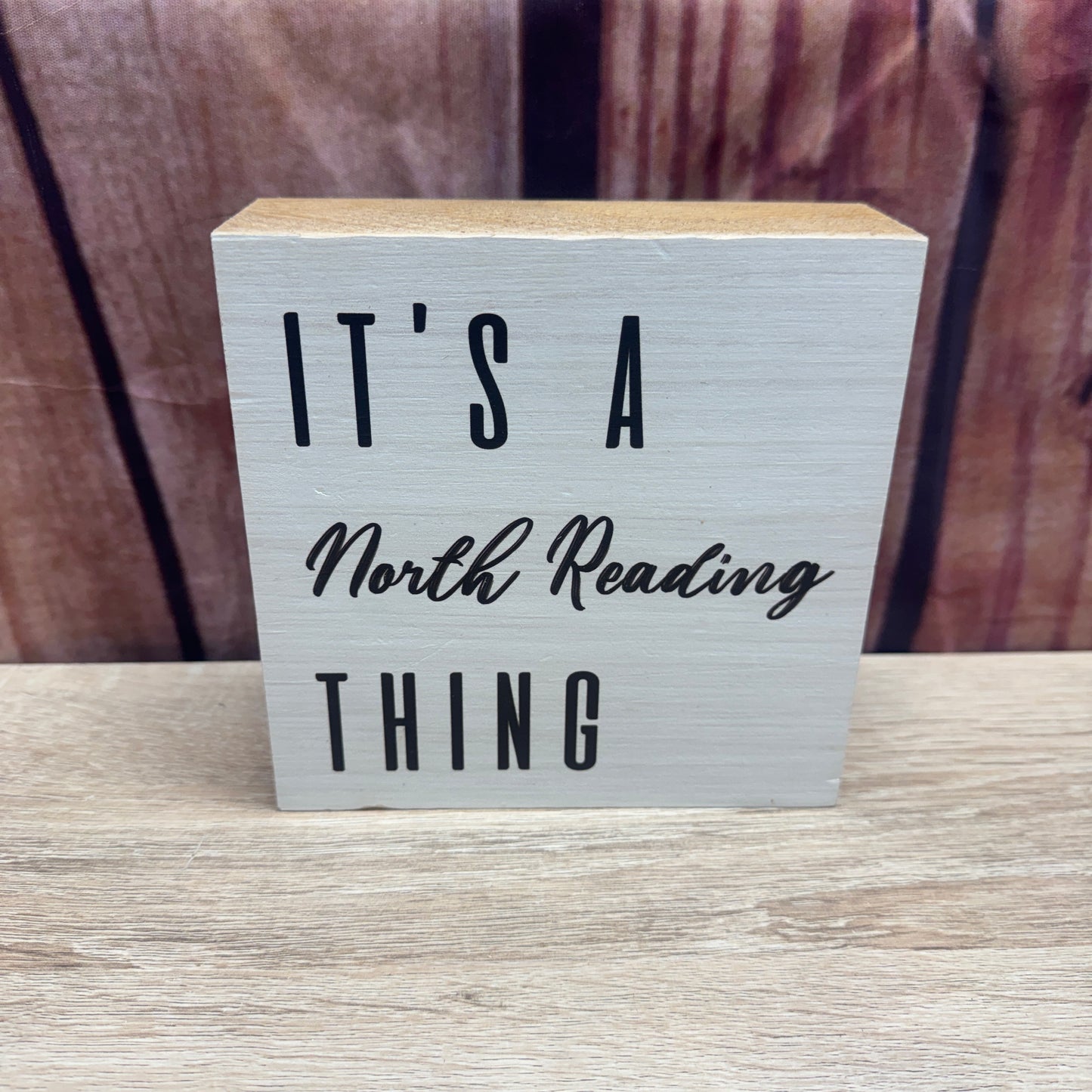 Rustic Square Block - It's A North Reading Thing