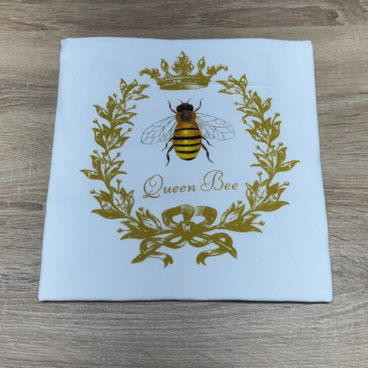Flour Sack Towel - Gold Queen Bee