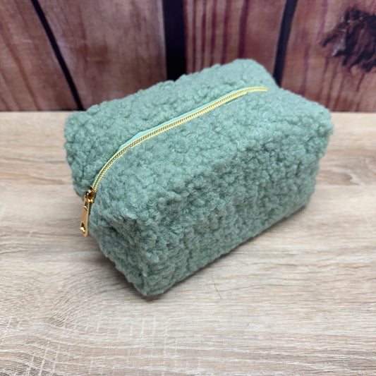 Teddy Bear Make Up Bag - Sage