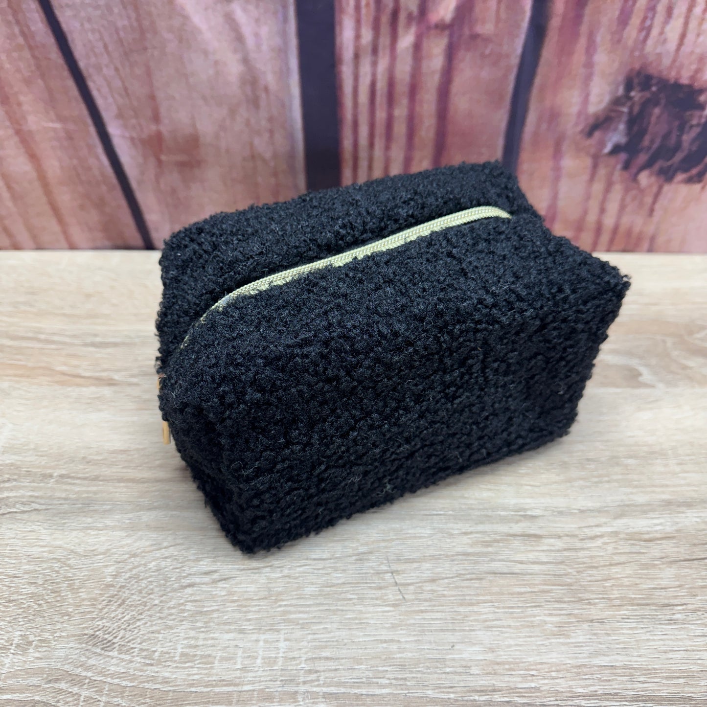 Teddy Bear Make Up Bag - Black