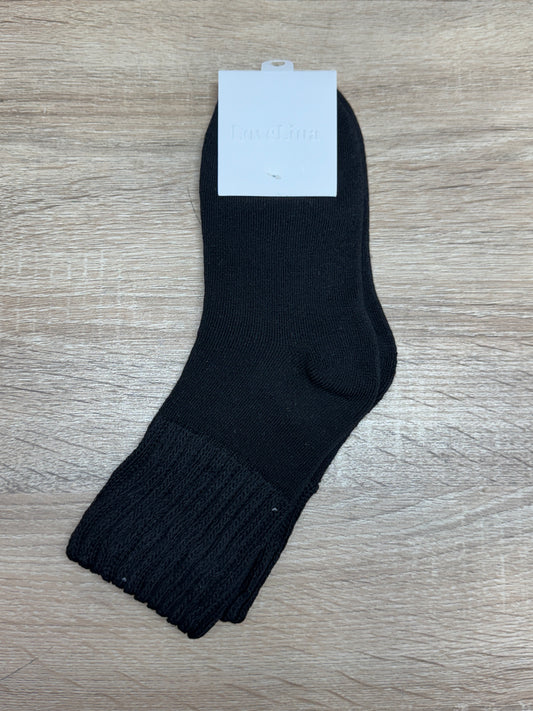 Chunky Knit Winter Essential Socks - Black