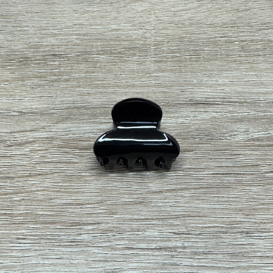 Mini Marble Claw Clips 1.25in - Black
