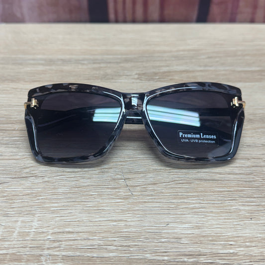 Sunglasses - Grey Leopard W Thin Legs